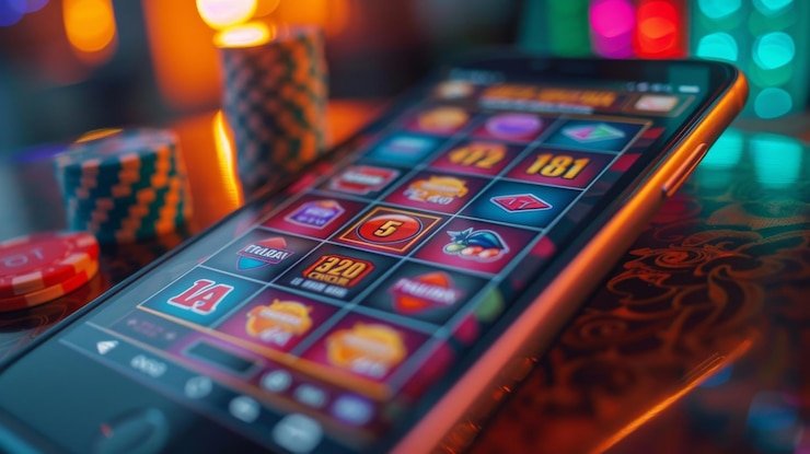 Tampilan layar mode demo Serie A dengan kredit virtual dan kontrol permainan lengkap